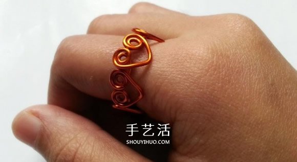 情人节送女友的心连心戒指DIY制作图解 -  www.shouyihuo.com