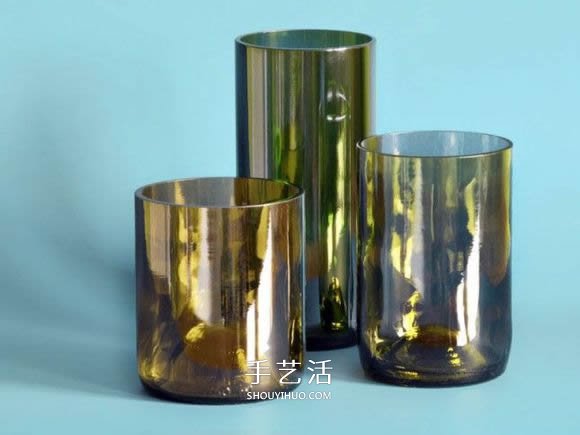 红酒瓶子废物利用 DIY手工制作漂亮的酒杯 -  www.shouyihuo.com