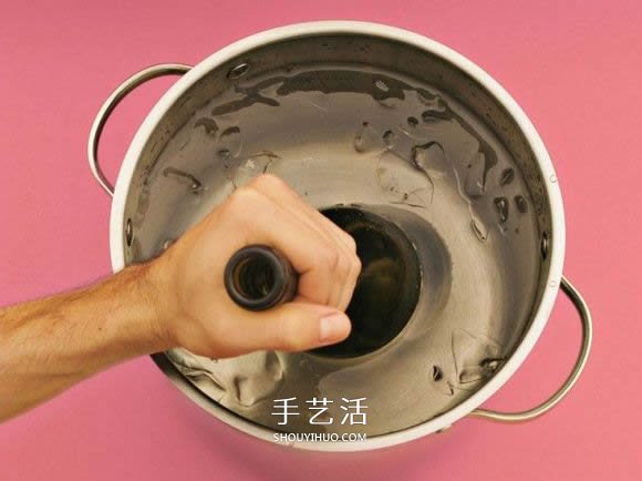 红酒瓶子废物利用 DIY手工制作漂亮的酒杯 -  www.shouyihuo.com