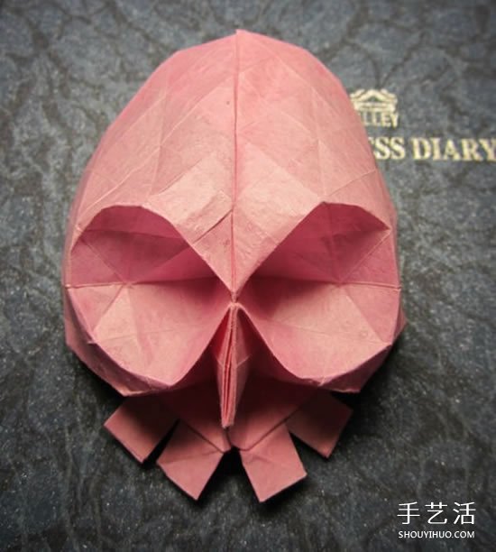 骷髅头的折纸方法图解 怎么折骷髅头的过程 -  www.shouyihuo.com
