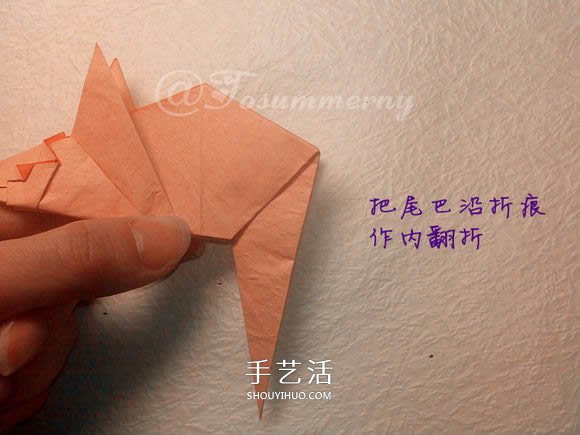 怎么折纸老鼠的图解 立体小老鼠的折法步骤 -  www.shouyihuo.com