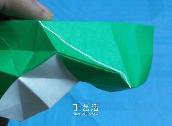 手工小猫的折纸步骤图 可爱小猫的折法图解 -  www.shouyihuo.com