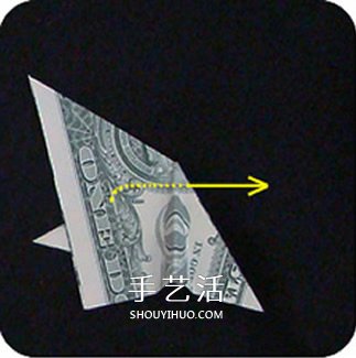 美元折纸蝴蝶图解教程 怎么用美元纸币折蝴蝶 -  www.shouyihuo.com