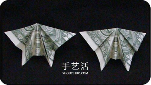 美元折纸蝴蝶图解教程 怎么用美元纸币折蝴蝶 -  www.shouyihuo.com