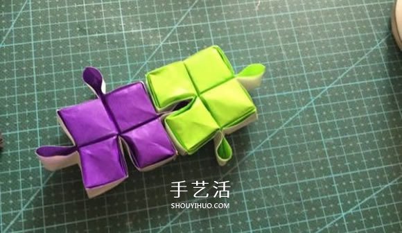 拼图零片的折纸方法 手工折纸拼图的图解教程 -  www.shouyihuo.com