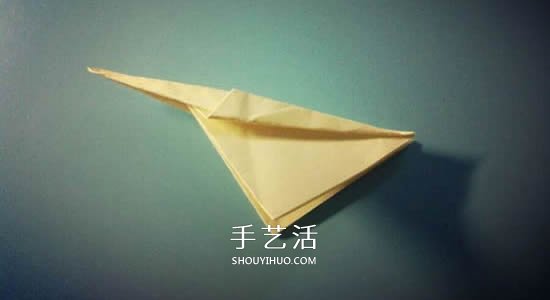 简单蜂鸟的折纸方法 手工折纸蜂鸟图解教程 -  www.shouyihuo.com