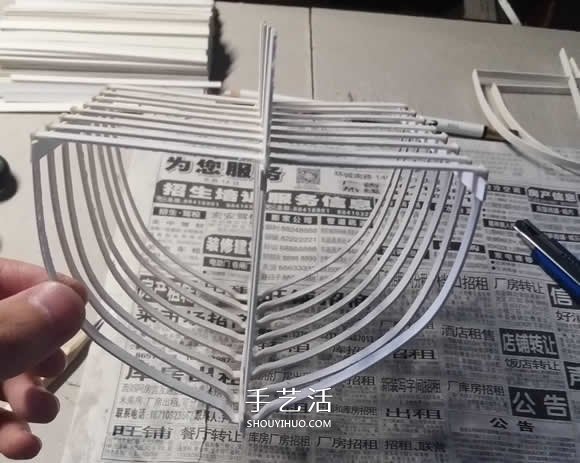 纸制单桅帆船模型制作 精致卡纸帆船手工制作 -  www.shouyihuo.com