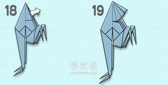 怎么折纸幽灵的方法 万圣节折纸幽灵图解教程 -  www.shouyihuo.com