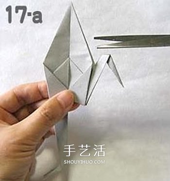 怎么折纸幽灵的方法 万圣节折纸幽灵图解教程 -  www.shouyihuo.com
