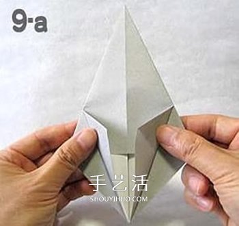 怎么折纸幽灵的方法 万圣节折纸幽灵图解教程 -  www.shouyihuo.com