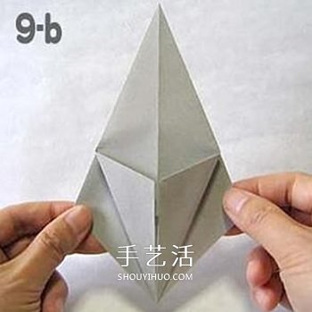 怎么折纸幽灵的方法 万圣节折纸幽灵图解教程 -  www.shouyihuo.com