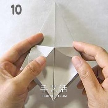 怎么折纸幽灵的方法 万圣节折纸幽灵图解教程 -  www.shouyihuo.com