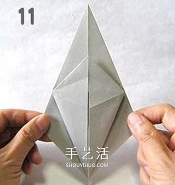 怎么折纸幽灵的方法 万圣节折纸幽灵图解教程 -  www.shouyihuo.com