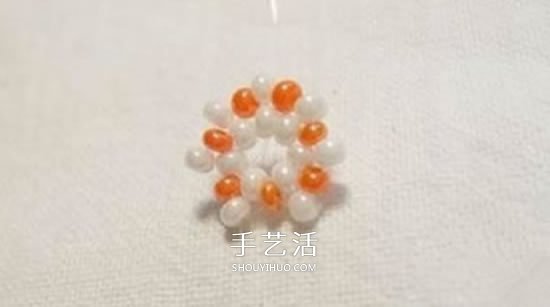 串珠制作橙瓣钥匙链 水果风串珠钥匙挂件DIY -  www.shouyihuo.com