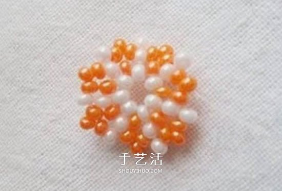 串珠制作橙瓣钥匙链 水果风串珠钥匙挂件DIY -  www.shouyihuo.com