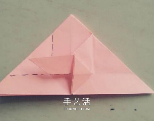 带翅膀气球的折法图解 折纸有翅膀的气球教程 -  www.shouyihuo.com