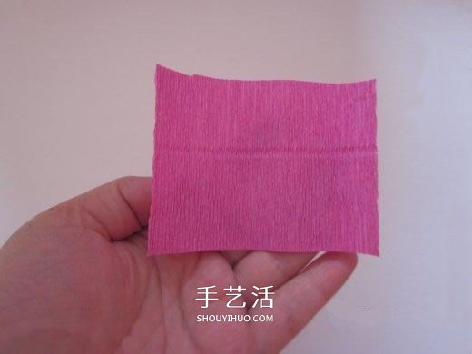 皱纹纸糖果花的做法 皱纹纸玫瑰花手工制作 -  www.shouyihuo.com