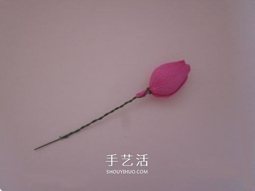 皱纹纸糖果花的做法 皱纹纸玫瑰花手工制作 -  www.shouyihuo.com