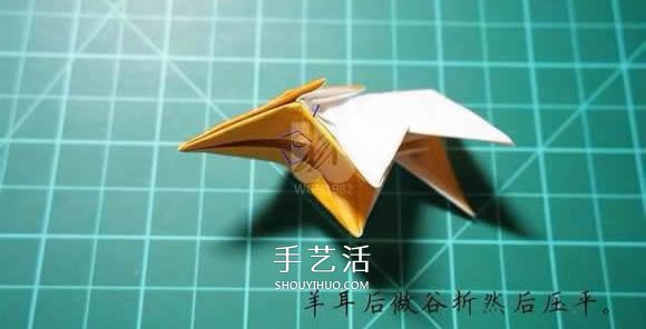 逼真山羊的折纸方法 手工折纸立体山羊图解 -  www.shouyihuo.com