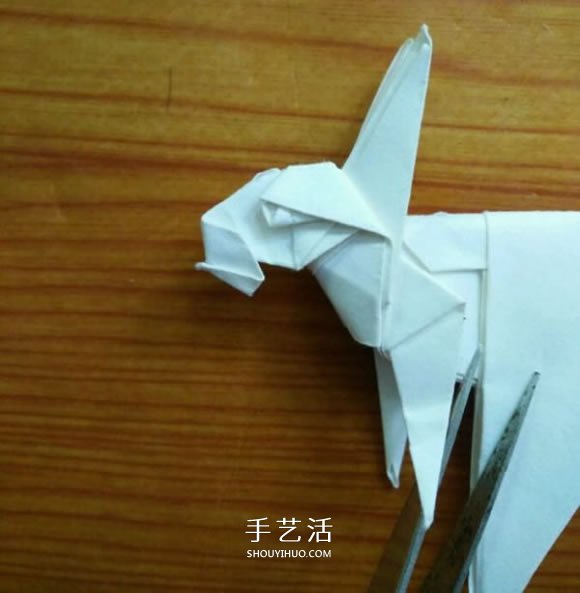 复杂兔子的折纸方法 中秋节折纸兔子图解 -  www.shouyihuo.com