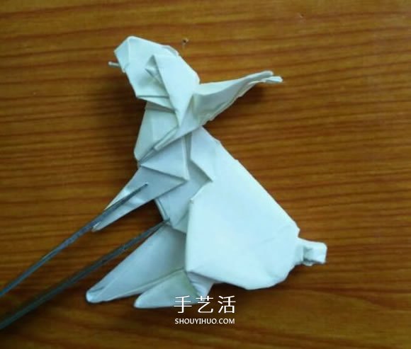 复杂兔子的折纸方法 中秋节折纸兔子图解 -  www.shouyihuo.com