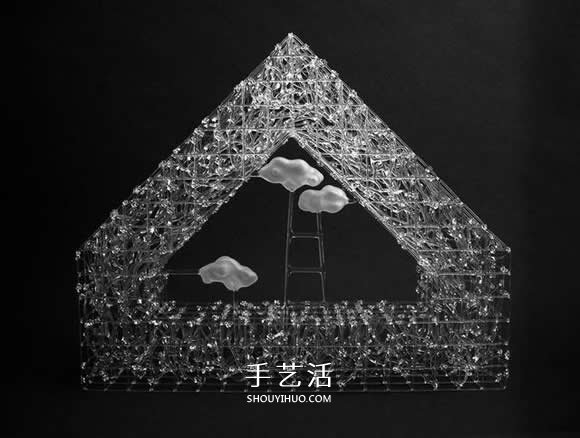 Eunsuh Choi优雅玻璃雕塑 宛如冬日霜冻的枝枒 -  www.shouyihuo.com
