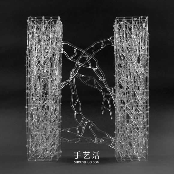 Eunsuh Choi优雅玻璃雕塑 宛如冬日霜冻的枝枒 -  www.shouyihuo.com