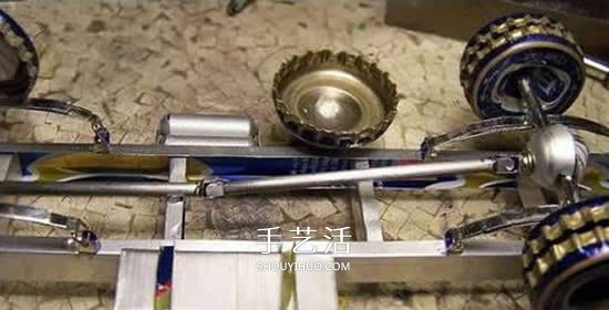 易拉罐做汽车步骤图解 易拉罐卡车DIY教程 -  www.shouyihuo.com