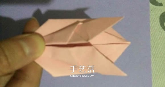 立体兔子的简单折法 儿童手工折纸兔子图解 -  www.shouyihuo.com