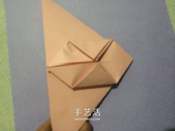 立体兔子的简单折法 儿童手工折纸兔子图解 -  www.shouyihuo.com