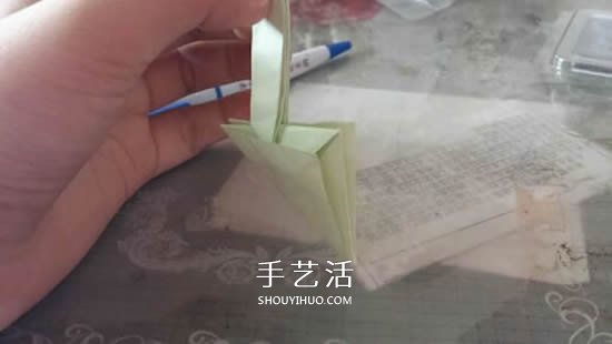 立体树苗的折法图解 折纸树苗的方法步骤图 -  www.shouyihuo.com