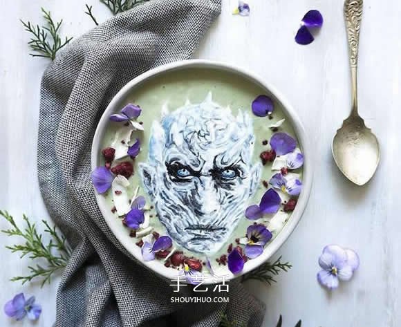 冰沙上作画！就像咖啡拉花般充满了文青味 -  www.shouyihuo.com