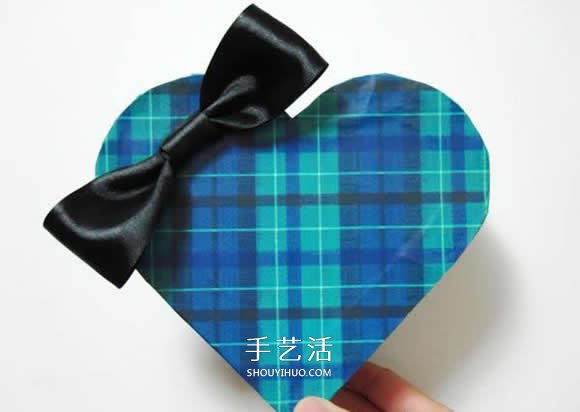 爱心礼品盒的做法图解 带盖心形包装盒制作 -  www.shouyihuo.com