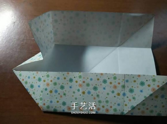好玩魔术盒的折法图解 可收缩盒子的折法步骤 -  www.shouyihuo.com