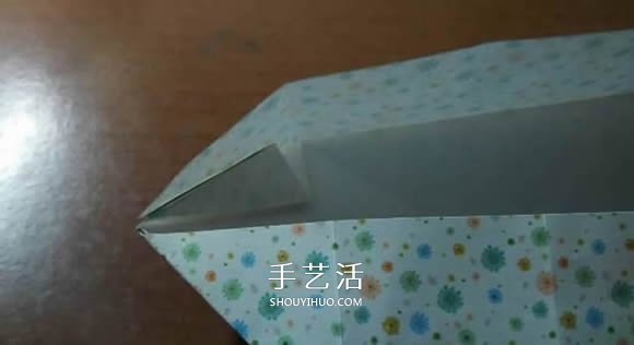 好玩魔术盒的折法图解 可收缩盒子的折法步骤 -  www.shouyihuo.com
