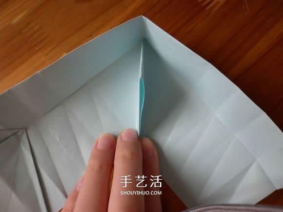 带盖子爱心盒子的折法 情人节爱心盒子折纸 -  www.shouyihuo.com