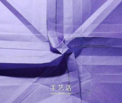 玫瑰千纸鹤的折法图解 手工折纸玫瑰千纸鹤 -  www.shouyihuo.com