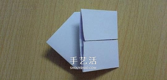 简单心形折纸图解教程 手工桃心的折法步骤 -  www.shouyihuo.com