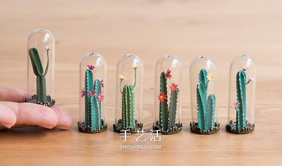 绝对养得活的植物！迷你世界的纸雕玻璃盆栽 -  www.shouyihuo.com
