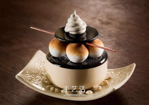 精致宛如高级法式甜点 陶瓷玻璃工艺品模型图片 -  www.shouyihuo.com