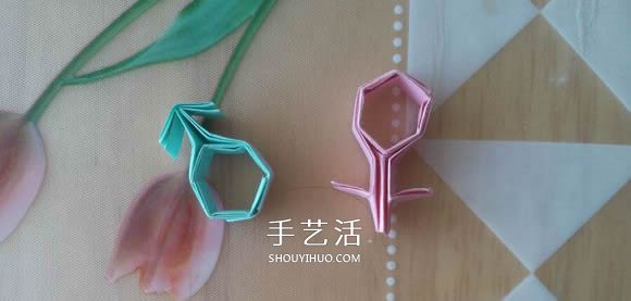 ♂♀男女图标折纸图解 还可以当可爱戒指用 -  www.shouyihuo.com