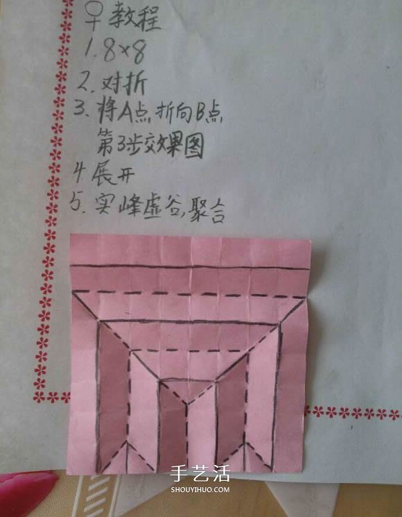♂♀男女图标折纸图解 还可以当可爱戒指用 -  www.shouyihuo.com
