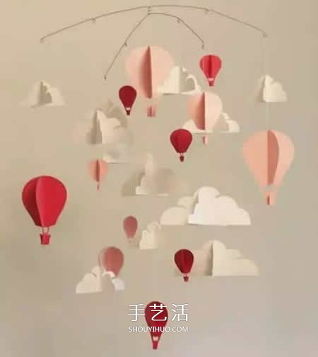 幼儿园热气球手工制作 卡纸做热气球的教程 -  www.shouyihuo.com