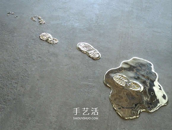 名副其实的“流金”岁月 模拟液体的黄铜雕塑 -  www.shouyihuo.com