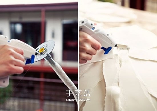 简单又漂亮大纸花的做法 可以用作婚礼装饰 -  www.shouyihuo.com