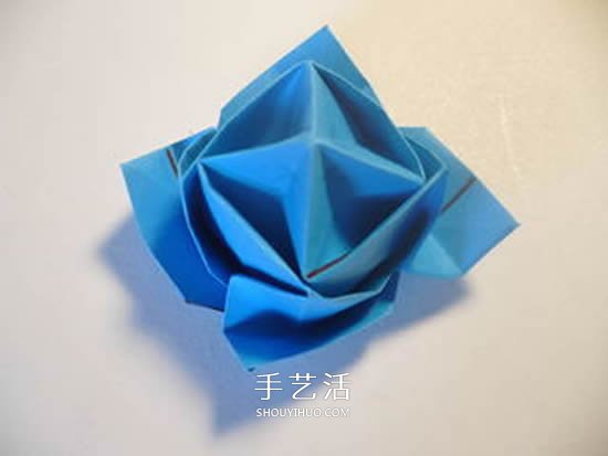 手工玫瑰花怎么叠图解 玫瑰花折叠方法教程 -  www.shouyihuo.com