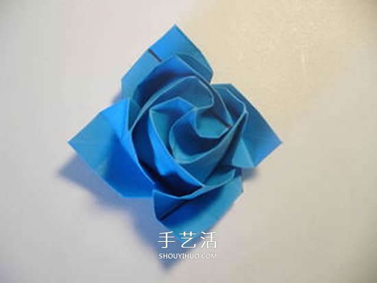手工玫瑰花怎么叠图解 玫瑰花折叠方法教程 -  www.shouyihuo.com