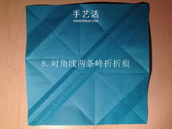 叶虫的折纸方法图解 如何折叶子虫的步骤图 -  www.shouyihuo.com