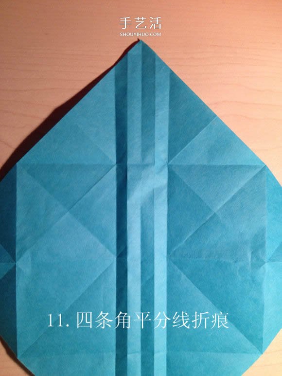 叶虫的折纸方法图解 如何折叶子虫的步骤图 -  www.shouyihuo.com