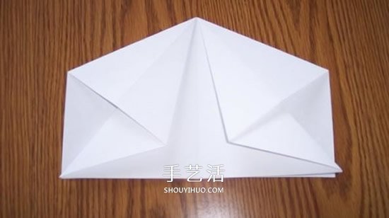 F-14野猫战斗机的折法 手工折纸F14战斗机图解 -  www.shouyihuo.com